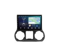 Android 15 2 DIN Radio automatica 9 Pollice Auto Touch Screen per Jeep Wrangler 3 JK 2010-2018 con Telecamera Posteriore/Carplay/BT/FM/GPS/USB/4G WIFI/Controllo del volante/Audio auto(RS60 4+64G)