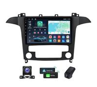 Android 15 9.5" Autoradio 2 DIN per Ford S-MAX S MAX 1 2006-2015 Radio | Con Wireless Carplay Android Auto 2K Touch Screen Navigatore GPS/4G WiFi Bluetooth/FM RDS/Schermo con Retrocamera(X40 Pro)