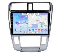 Android 15 Autoradio 10 Pollice GPS Navigation per Honda City 2008-2014 Dvd Player Radio Collega e USA Supporto Dab/Controllo del Volante/Bluetooth/Carplay,8 Core 4G+WiFi 12G+256G