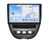 Android 15 Autoradio 10 Pollice GPS Navigation per Toyota Aygo Peugeot 107 Citroen C1 2005-2013 Dvd Player Radio Collega e USA Supporto Dab/Controllo del Volante/Bluetooth/Carplay
