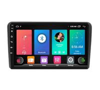 Android 15 Autoradio 2 Din 9 Pollici per Audi A3 8P S3 RS3 2003-2013 con Navi Carplay Android Auto WiFi Bluetooth FM/RDS SWC(8core(4G+64G))