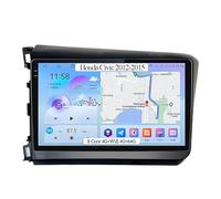Android 15 Autoradio 9 Pollice GPS Navigation per Honda Civic 2012-2015 Dvd Player Radio Collega e USA Supporto Dab/Controllo del Volante/Bluetooth/Carplay,8 Core 4G+WiFi 4G+64G