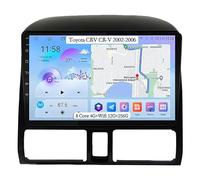 Android 15 Autoradio 9 Pollice GPS Navigation per Toyota CRV CR-V 2002-2006 Dvd Player Radio Collega e USA Supporto Dab/Controllo del Volante/Bluetooth/Carplay,8 Core 4G+WiFi 12G+256G