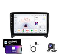 Android 15 Autoradio 9" Touchscreen Stereo Auto Per Audi TT 2 2006-2014 Plug-and-play Con Bluetooth Navigatore Gps Collegamento Specchio Comandi Al Volante Wifi 4g Dual Usb,M110
