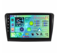 Android 15 Autoradio con Schermo Stereo con Navigazione GPS da 9 pollici 2 Din per Skoda Super B 2008-2014 Carplay Touchscreen Bluetooth Comandi al volante Telecamera di backup AHD(T500[8+128G])