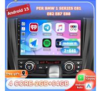 Android 15 Autoradio Per BMW 1 Series E81 E82 E87 E88 Car Play Navi RDS DSP 64GB