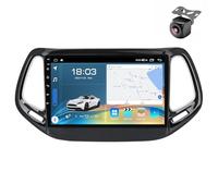 Android 15 Autoradio per Jeep Compass 2 MP 2016 2017 2018 2019 2020 Tablet Pollici 9 Schermo MP5 Lettore Multimediale Receiver GPS Navigazione con RDS SWC FM Carplay Android Auto (Y6 8Core 6+128G)