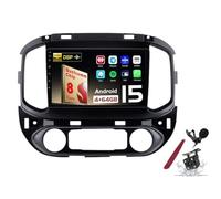 Android 15 Autoradio SAT Navi per C-hevrolet Colorado/GMC Sierra (2014-2018) Lettore multimediale Touchscreen da 9 Pollici con Navigazione GPS Carplay Wireless FM RDS Bluetooth 5G-WiFi SWC DSP,M500s