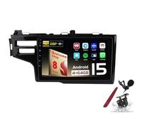 Android 15 Autoradio SAT Navi per H-Onda Jazz Fit (2014-2020) Lettore multimediale Touchscreen da 9 Pollici con Navigazione GPS Carplay Wireless FM RDS Bluetooth 5G-WiFi SWC DSP,M300s