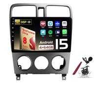 Android 15 Autoradio SAT Navi per S-ubaru Forester (2004-2008) Lettore multimediale Touchscreen da 9 Pollici con Wireless Carplay GPS Navigazione FM RDS Bluetooth 5G-WiFi SWC DSP,M600s