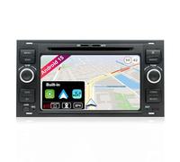 Android 15 IPS Autoradio Per Ford C-Max/Connect/Fiesta/Focus/Fusion/Galaxy/Kuga S-Max/Mondeo - Senza fili CarPlay + Android Auto - GRATUITI Camera - DAB Volante 4G WiFi Fast-Boot - 2 Din