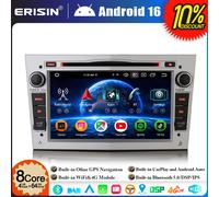 Android 16 8-Core 4+64GB Autoradio DVD GPS DAB+ for Opel Corsa C/D Signum Antara