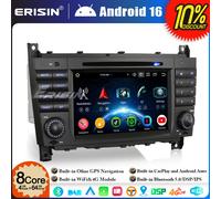 Android 16 8-Core 64GB Autoradio DVD GPS DAB+ Mercedes CLC/G W203 W463