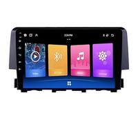 Android 16 Autoradio 2 Din Navigazione GPS 9 Pollici Multimediale Touch Screen Per Honda Civic 10 2015-2020 Tethering Internet Chiamate in Vivavoce SWC Car Stereo(HM605 4 Core Wifi 4+64GB)