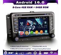 Android 16 Autoradio Carplay CD VW Caddy MK3 Polo 6R Amarok Crafter 2 Skoda Yeti