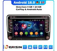 Android 16 Autoradio DVD Carplay GPS VW Caddy Polo 6R Amarok Crafter Skoda Yeti