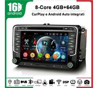 Android 16 Autoradio DVD Carplay VW Caddy 4 Polo 6R Amarok Crafter 2 Skoda Yeti