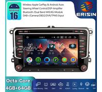Android 16 Autoradio GPS Navi per VW Crafter Polo 6R Caddy Amarok T6 Skoda Yeti