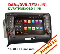 Android 9.0 Autoradio GPS NAVI DVD DAB+4G DVB OBD AUDI TT MK2 Canbus WIFI RDS BT