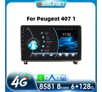 Hizpo 9 ''lettore multimediale intelligente 2Din Android 13 autoradio per Peugeot 407 1 2004-2011 P1 4Core 1G 32G