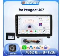 Hizpo 9 ''lettore multimediale intelligente 2Din Android 13 autoradio per Peugeot 407 1 2004-2011 P1 4Core 1G 32G