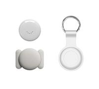 Android Localizzatore GPS Intelligente Tracker Anti-Smarrimento Piccolo per Auto Coperchio Magnetico a Scatto/Domestici/Portafogli/OggettiChiavi/Bagagli/per map(Bianco,X1)