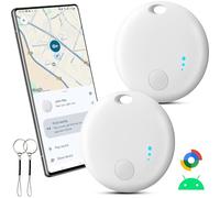 Android Smart Tracker Tag, Airtag Android Bluetooth Localizzatore Air Tracker Tag Localizzatore per Bagagli/Borse/Portafogli/Zaini, Chiavi Trova Oggetti Compatibile “Google Find Hub” (Bianco)