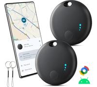 Android Smart Tracker Tag, Tracker Tag Android Bluetooth Localizzatore Tracker Tag Localizzatore per Bagagli/Borse/Portafogli/Zaini, Chiavi Trova Oggetti Compatibile “Google Find Hub” (Nero)