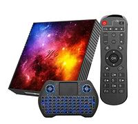 Android Smart TV Box 4gb RAM 64gb Rom Set Top Box Media Player Supporta video 3D 4K uhd con 2.4G/5G WiFi Bluetooth 4.2 integrato con Mini - Tastiera senza fili