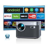 【Android TV & Auto Focus/Keystone】Proiettore 4K Supporta,700ANSI,Videoproiettore 1080P Nativo Full HD TOPTRO Proiettore Home Cinema Zoom 50% WiFi6 per Telefono/TV Stick/PS5 HDMI AV USB