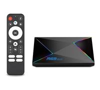 Android TV Box 14.0, 4GB RAM+32GB ROM Box,CPU Allwinner H728 & GPU Mali G57-MC1 Chipset Android Box,Risoluzione 4K/8K Support 2.4G/5.8G Dual WiFi e Bluetooth 5.0 Smart TV Box