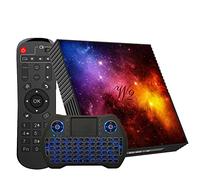 Android TV Box 4 GB RAM 128 GB Rom Smart Android Box Built - in 2.4 G/5 G WiFi Bluetooth 4.2, lettore multimediale Supporta video 4K 3D UHD con mini tastiera senza fili