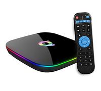 Android TV Box, Q Plus Smart TV Box con Android 10.0 2GB RAM 16GB ROM Processore Quad Core Cortex-A53 Supporto 6K 3D 2.4GHz WiFi 10/100M Ethernet