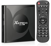 Android TV Box,X13 Pro Android 13.0 TV Box 4GB RAM 64GB ROM RK3528 Quad-Core 64bit Cortex-A53 Mali 450 MP2 GPU Support 8K 3D 1080P 2.4/5.0GHz WIFI BT5.0 10/100M Ethernet DLNA HDMI 2.0 H.265 USB 3.0
