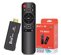Android TV Stick with Voice Control, 2GB RAM 16GB ROM 4K HDR Streaming Media Player TV Stick Support 3D USB Type C Power Supply HD H.265 2.4/5GHz Dual Wifi Ethernet Stick
