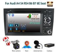 Android14 Autoradio Car Stereo GPS NAVI Per Audi A4 SA RS4 B6 B7 8E Seat Carplay