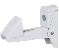 ANDROMEDAGIE® | Alberts 307769 | 1 Pezzo Ferma Persiane e Porte | Chiusura Automatica | Alluminio Verniciato Bianco | Distanza Fermo-Piastra 15-50 mm