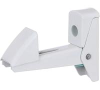 ANDROMEDAGIE® | Alberts 307769 | 10 Pezzi Ferma Persiane e Porte | Chiusura Automatica | Alluminio Verniciato Bianco | Distanza Fermo-Piastra 15-50 mm