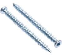 ANDROMEDAGIE® - Viti per Calcestruzzo Testa Svasata Torx Tx30 in Acciaio Temprato Zincato Viti Autofilettanti per Muro, ideali per ancoraggi diretti senza tasselli (20, 7.5x182)