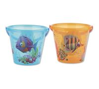 Androni Estivo - Crazy Fish - Secchiello 3 Trasparente Colorato (Made in Italy)