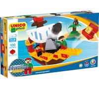 Androni: Unico Plus - Costruzioni 2-5 Anni - Pirati - Barca Dei Pirati 100 Pz (M