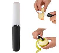 Androxeda 1 Pezzo Pelapatate Da Cucina Multifunzione Con Due Teste Con Lama Sbucciatrice E Coltello Da Frutta In Acciaio Inossidabile, Impugnatura Ergonomica Antiscivolo Per Verdura E Frutta In Cucina