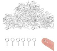 Androxeda 200Pc Ganci Avvitabili,Ganci A Vite, Occhielli A Vite Per Legno, Ganci A Vite Con Occhiello, Occhielli A Vite In Acciaio Inox Eyebolts Per Gioielli Rendendo Fai Da Te Crafts