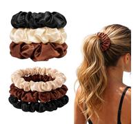 Androxeda Set Da 6 Elastici Per Capelli Donna, 3 Colori Assortiti In 2 Dimensioni, Morbidi Per Capelli Fini E Spessi, Per Palestra, Ufficio E Vita Quotidiana