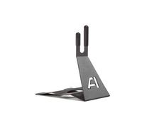 Andrys Porta Bici a Piedistallo 1 Posto - Rastelliera Biciclette da Esterno e Interno - 28x24x42 cm Acciaio Verniciato (Nero)