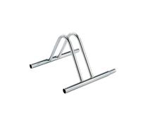 Andrys Rastrelliera Biciclette 1 Posto - Porta Bici da Terra per Interni ed Esterni - Modulabile Acciaio Zincato (Argento)