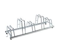 ANDRYS Rastrelliera Biciclette 5 Posti, Staffe Fissaggio a Terra (Argento)