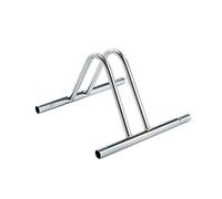 ANDRYS - Rastrelliera Porta Biciclette a Pavimento a Terra da Esterni e Interni 1 Posto, Modulabile, con Confica per Collegare i Porta Biciclette, Zincato, Colore Argento, 38.5 x 38 x 26 cm