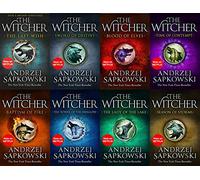 Andrzej Sapkowski Witcher Series 8 Books Collection Set - Blood of Elves, Time of Contempt, Baptism of Fire, Tower of the Swallow, Lady of the Lake, Sword of Destiny, Season of Storms, The Last Wish