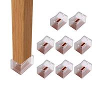 Andux GJZJD-01(15#) - Set di 8 protezioni rettangolari in silicone per sedie e gambe